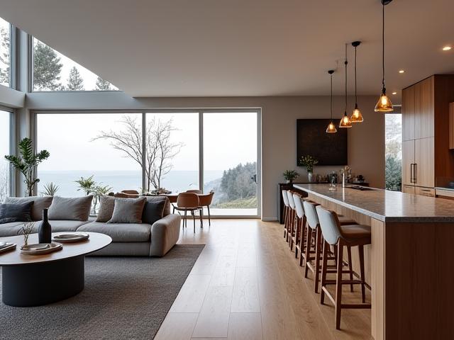 Moderne villa i Holmenkollen med minimalistisk design